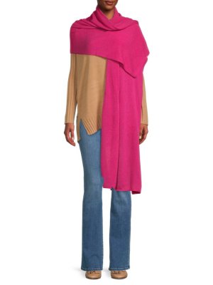 Объемный шарф из кашемирового джерси , цвет Magenta Portolano