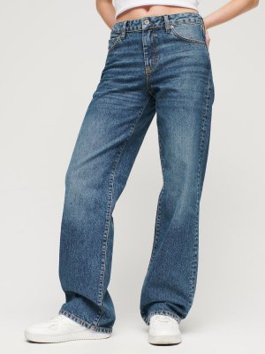 Винтажные широкие джинсы из органического хлопка , фултон винтаж синий Superdry