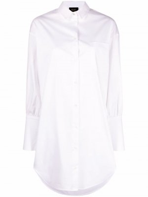 Платье-рубашка с длинными рукавами LIU JO. Цвет: белый