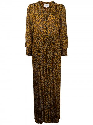 Длинное платье Lisi с плиссированной юбкой Ba&Sh. Цвет: нейтральные цвета
