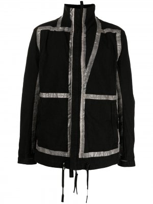 Reversible metallic trim zipped jacket Boris Bidjan Saberi. Цвет: черный