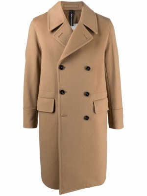 Двубортное пальто Redford Mackintosh. Цвет: бежевый