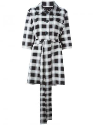 Пальто в клетку Vivienne Westwood Anglomania. Цвет: чёрный