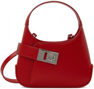 Красная сумка-арка Ferragamo