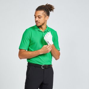 Рубашка-поло с короткими рукавами Decathlon Golf Ww500, зеленый INESIS