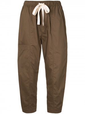 Укороченные брюки с кулиской Lee Mathews. Цвет: коричневый