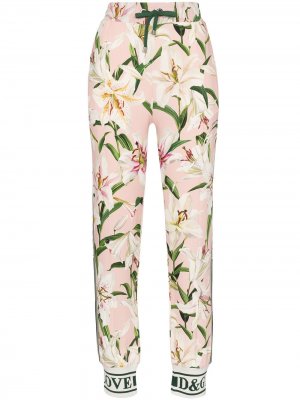 Спортивные брюки Cady с принтом Dolce & Gabbana. Цвет: разноцветный
