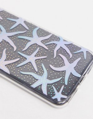 Чехол для iPhone 6/6S/7/8 PLUS с морской звездой -Серебряный Skinnydip