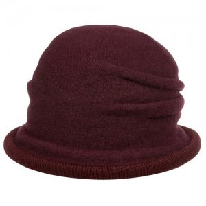 Шляпа SEEBERGER арт. 18421-0 BOILED WOOL CLOCHE (бордовый), размер UNI. Цвет: бордовый
