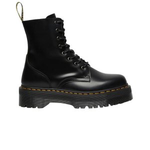 Доктор. Черные мужские кроссовки Martens Jadon Smooth Leather Platform на платформе 15265001 Dr