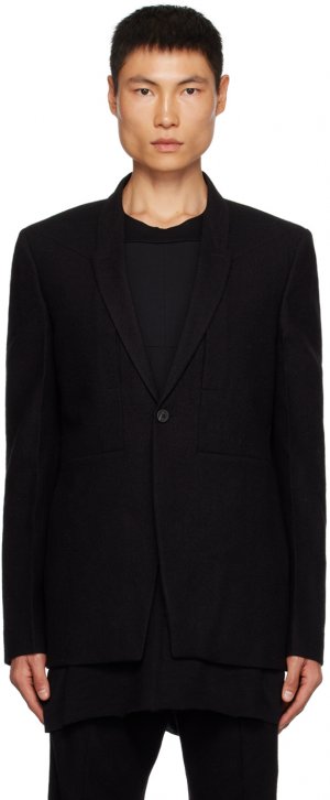 Черный мягкий пиджак Rick Owens