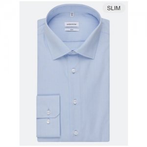 Рубашка , размер 42/44, голубой Seidensticker. Цвет: голубой