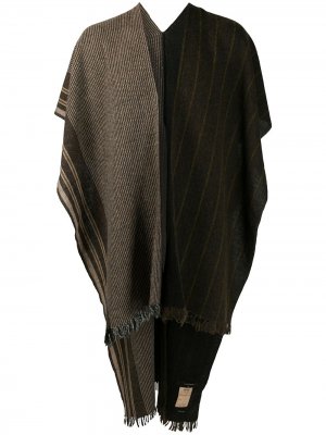 Long cape scarf Ziggy Chen. Цвет: коричневый