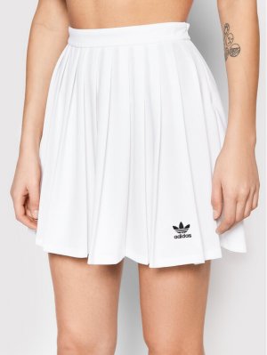 Плиссированная юбка стандартного кроя , белый Adidas