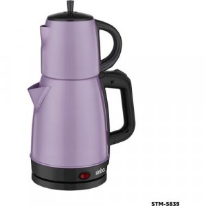 Электрическая машина для приготовления чая - Чайник фиолетово-сиреневого цвета Elektirlki Çaycı Stm 5839 Sinbo