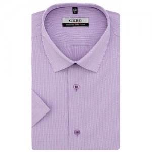 Рубашка , размер 174-184/41, фиолетовый GREG. Цвет: фиолетовый