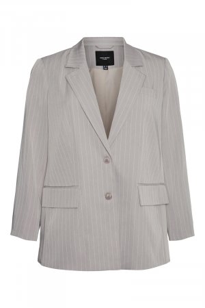 Полосатый пиджак больших размеров, серый Vero moda curve