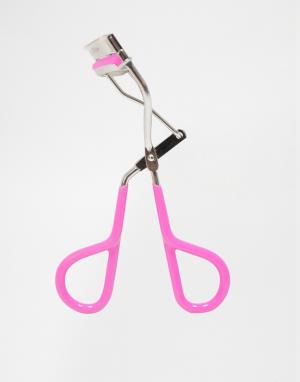 Неоново-розовые щипцы для завивки ресниц Great Grip Tweezerman. Цвет: розовый