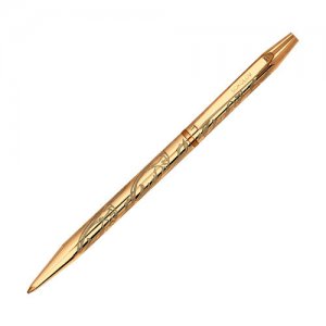 Ручка-сувенир из золоченого серебра с гравировкой SOKOLOV