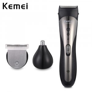 Электробритва триммер для волос перезаряжаемая электрическая машинка стрижки в носу профессиональная машина бритья бороды KM-1407 Kemei