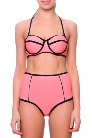 Swimsuit FLEUR FARFALA. Цвет: pink and black