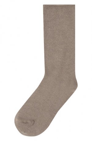 Носки из смеси кашемира и шелка Brunello Cucinelli. Цвет: бежевый