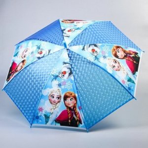 Зонт-трость голубой Disney. Цвет: голубой