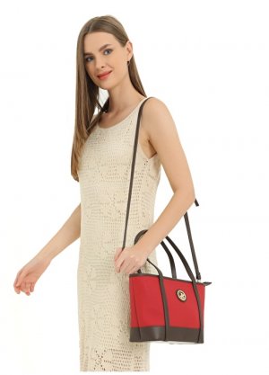 Красная женская сумка через плечо Beverly Hills Polo Club