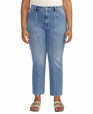 Джинсовые джинсы Carpenter свободного кроя больших размеров Silver Jeans Co.