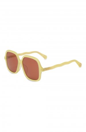 Солнцезащитные очки Chloé. Цвет: жёлтый