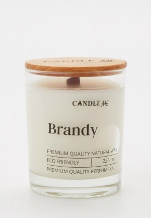 Свеча ароматическая Candle Me Brandy/Бренди, 225 мл. Цвет: белый