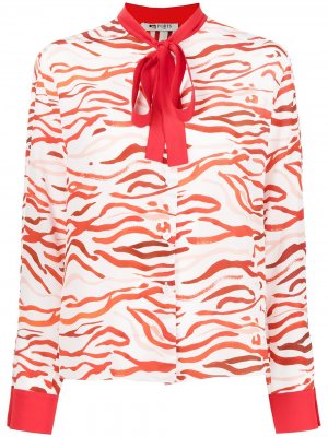 Zebra-print silk blouse Ports 1961. Цвет: красный