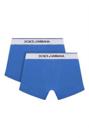 Комплект из двух боксеров Dolce & Gabbana. Цвет: синий