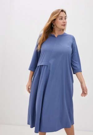 Платье Lacy. Цвет: голубой