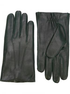 Классические перчатки Orciani. Цвет: зелёный