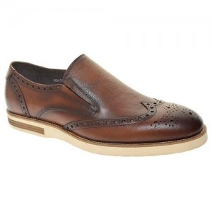 Туфли мужские демисезонные, размер 44, цвет коричневый, артикул 8917-06-121 Loiter. Цвет: коричневый