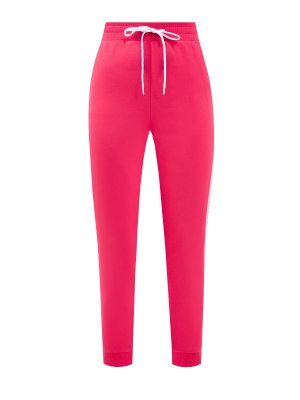 Яркие спортивные брюки-джоггеры с лампасами ICE PLAY. Цвет: розовый