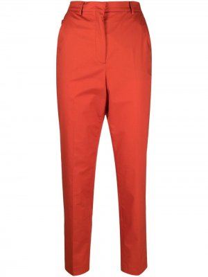 Узкие брюки строгого кроя Incotex. Цвет: оранжевый