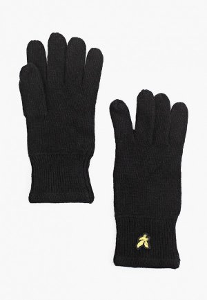 Перчатки Lyle & Scott Racked Rib Gloves. Цвет: черный