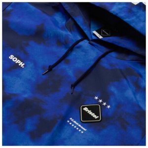 Мужская куртка анорак Logo Applique Pullover Hoodie синий , Размер XL F.C. Real Bristol. Цвет: синий