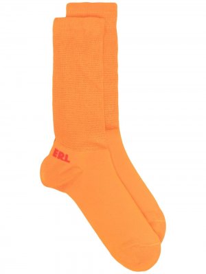 Носки с логотипом на пятке ERL. Цвет: оранжевый