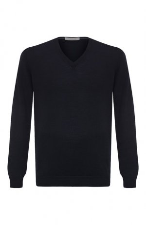 Шерстяной пуловер Corneliani. Цвет: синий