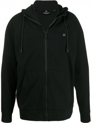 Спортивная куртка с капюшоном Calvin Klein. Цвет: черный