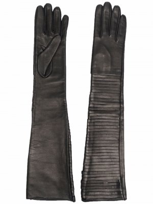 Длинные перчатки Manokhi. Цвет: черный