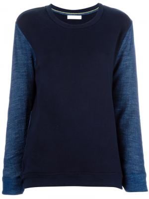 Bicolour sweatshirt Water. Цвет: синий