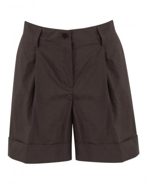 Хлопковые шорты P.A.R.O.S.H.. Цвет: тем.коричневый