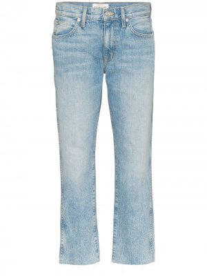 Укороченные джинсы Harper прямого кроя Slvrlake. Цвет: синий