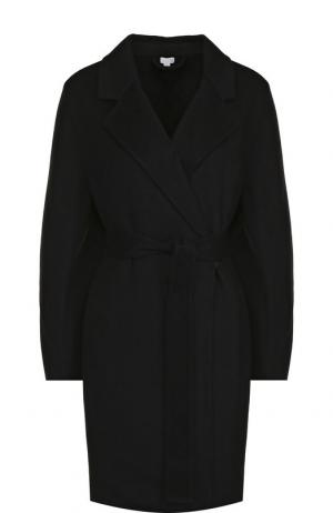 Однотонное кашемировое пальто с поясом Tse. Цвет: черный