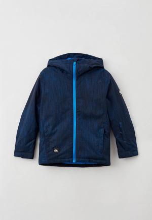 Куртка сноубордическая Quiksilver MSN PRINTED YTH B SNJT BSN5. Цвет: синий