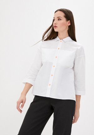 Рубашка Lik Fashion. Цвет: белый